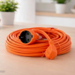 Prolongador schuko (3x1.5mm) 15 metros, Naranja