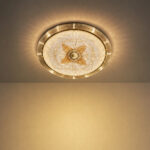 Plafón Decorativo LED Circle Flower Gold