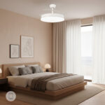 Ventilador de techo LED White Olga Plus App Ø107 cm