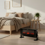 Calefactor Eléctrico Black Calls 2000W con Efecto llama